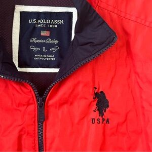 Large US Polo Assn Softshell Red Jacket
